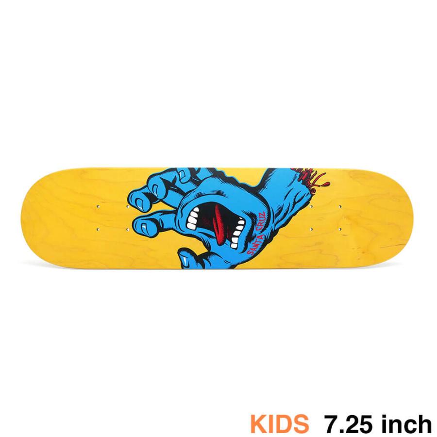 SANTA CRUZ Screaming Hand 新品キッズデッキ 7.25 SANTA CRUZ DECK サンタクルーズ デッキ（子供用） TEAM