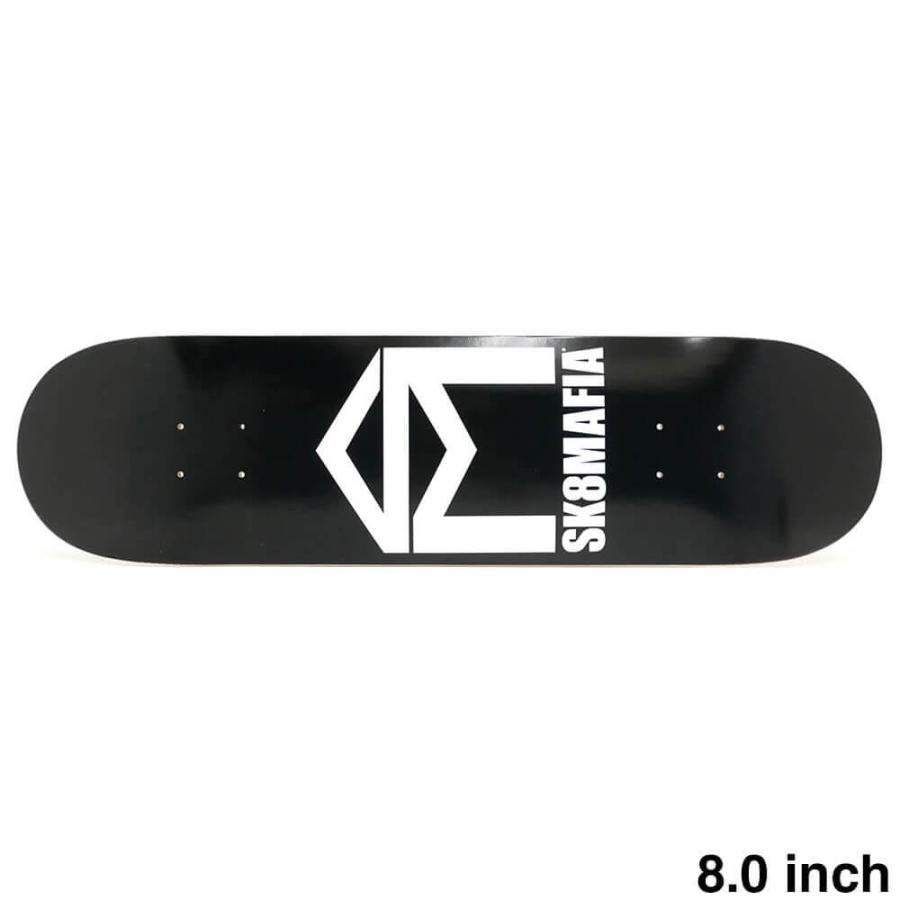 SK8MAFIA スケートボードデッキ ブラック セール）SK8MAFIA DECK スケートマフィア デッキ TEAM HOUSE LOGO 8.0