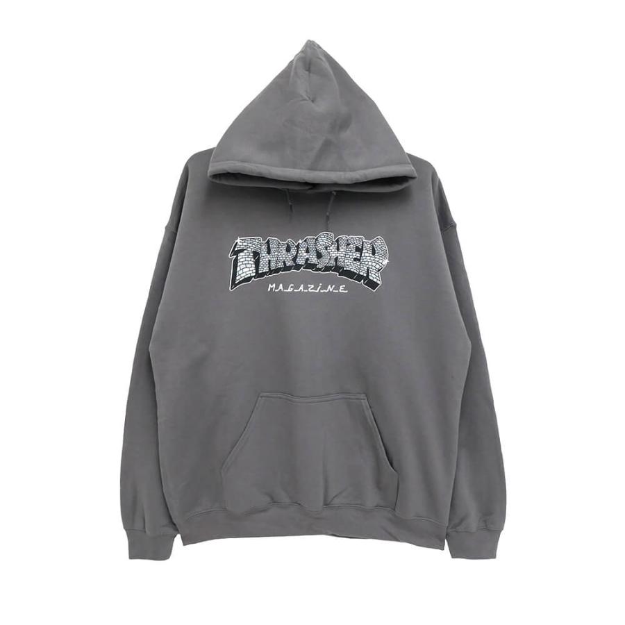 THRASHER HOOD スラッシャー パーカー DISCO BY SPANKY CHARCOAL（US
