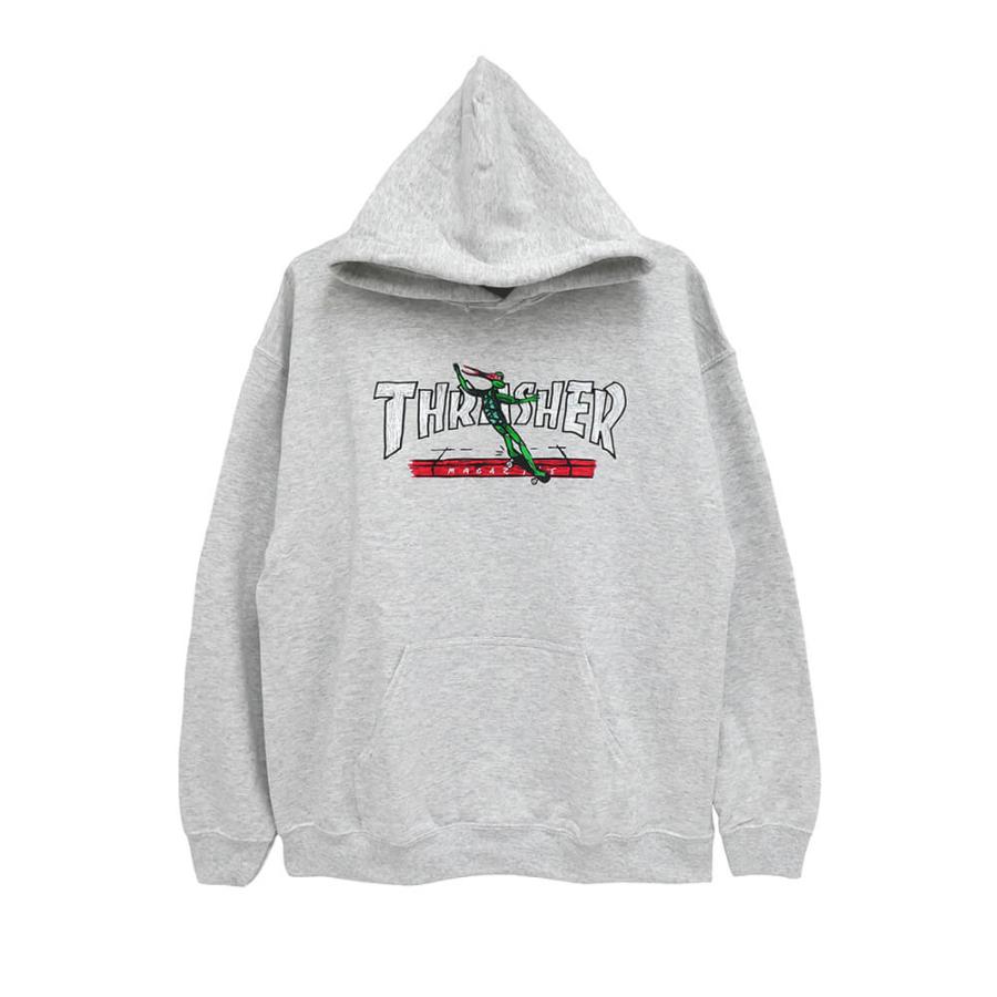 THRASHER HOOD スラッシャー パーカー RED CURB BY LSD