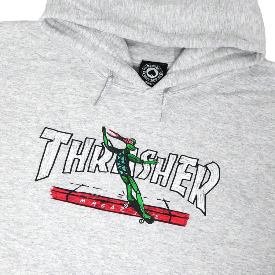 THRASHER HOOD スラッシャー パーカー RED CURB BY LSD