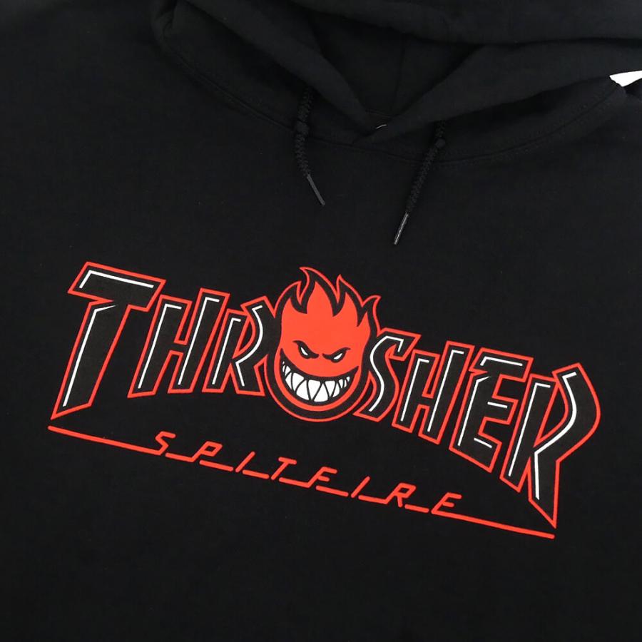THRASHER HOOD スラッシャー パーカー x SPITFIRE BIGHEAD OUTLINE