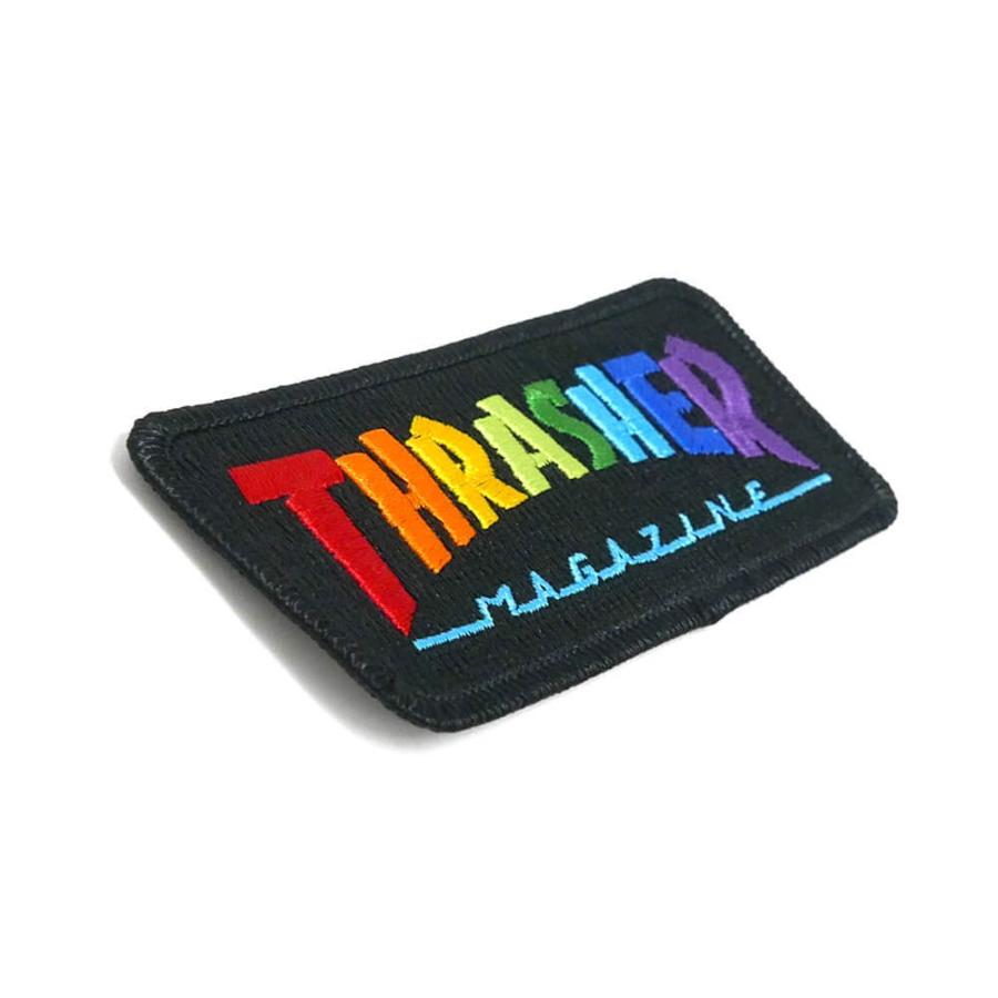 THRASHER PATCH スラッシャー ワッペン RAINBOW MAG BLACK（US