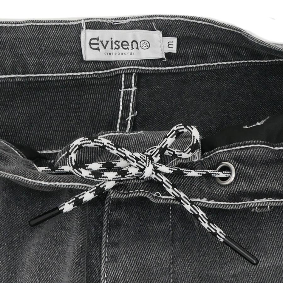 EVISEN JEANS エビセン パンツ ジーンズ ONE-UP BLACK スケートボード