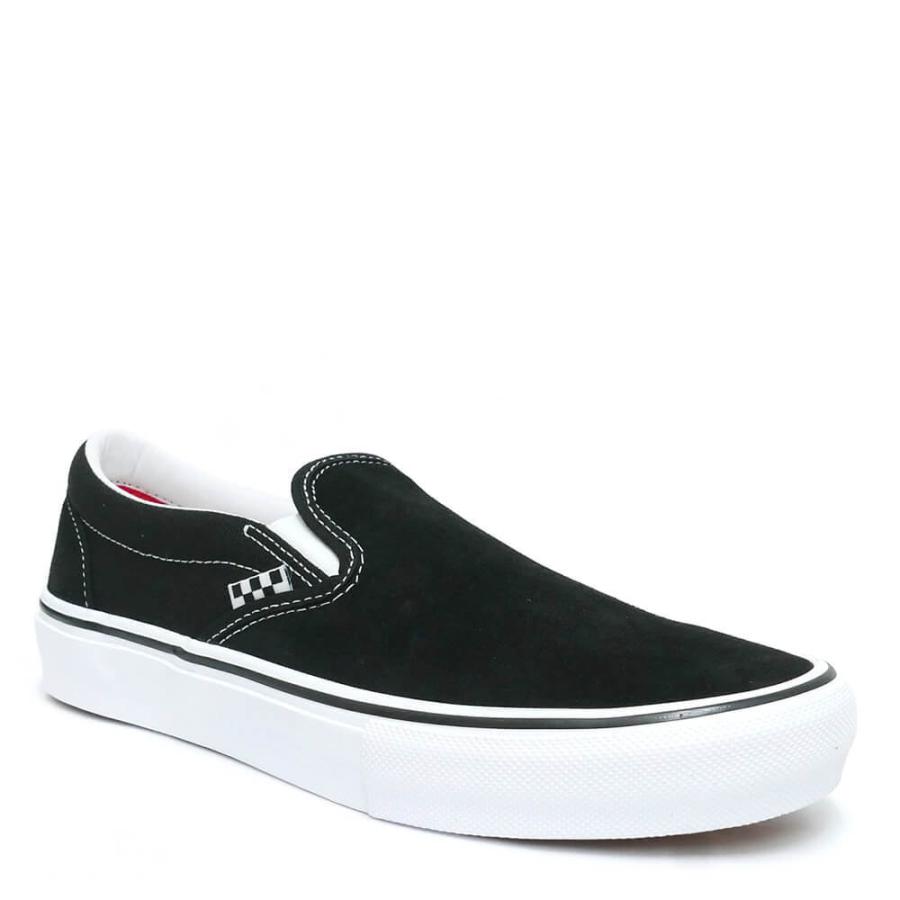 VANS SKATE SLIPON ブラック ホワイト US正規品 27cm VANS バンズ スケート スリップ オン ブラック/ホワイト メンズ