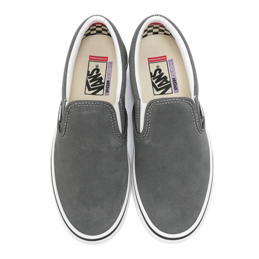【VANS】 ヴァンズ MN Skate Slip-On PEWTER/WHITE 国内発送 VANS ヴァンズ MN Skate Slip-On スリッポン VN0A5FCA1N6 PEWTER