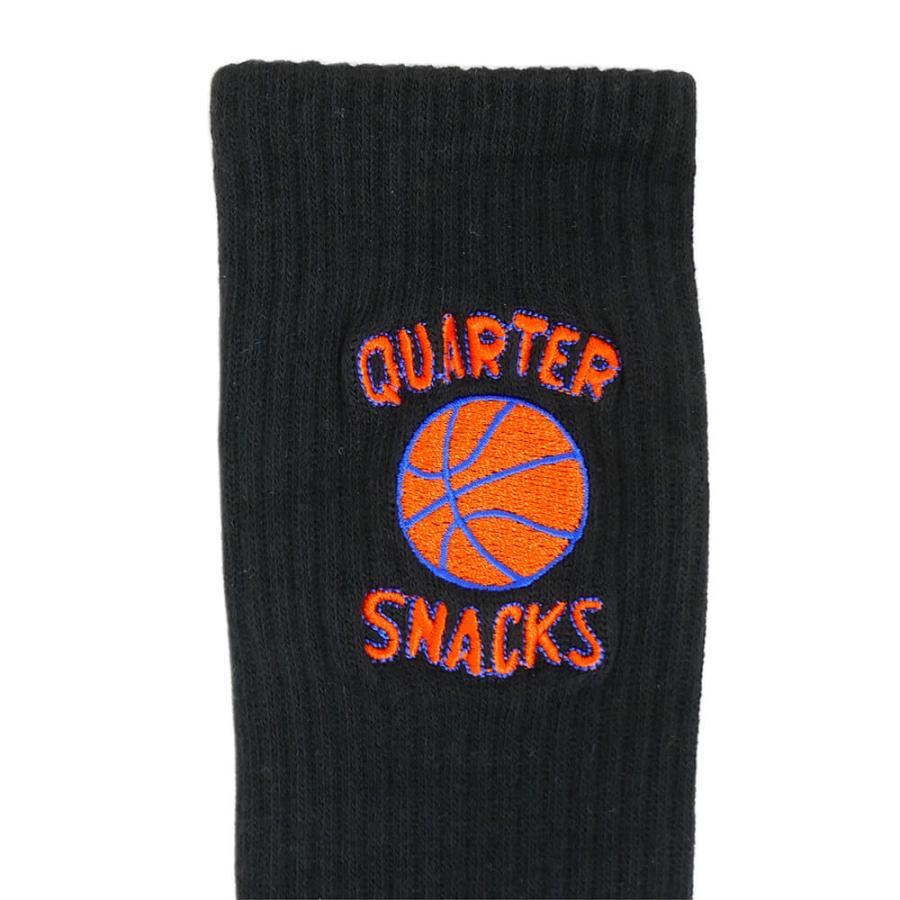 【セール】QUARTERSNACKS SOCKS クウォータースナックス ソックス 靴下 BALL IS LIFE BLACK スケートボード スケボー｜cs-skate｜05