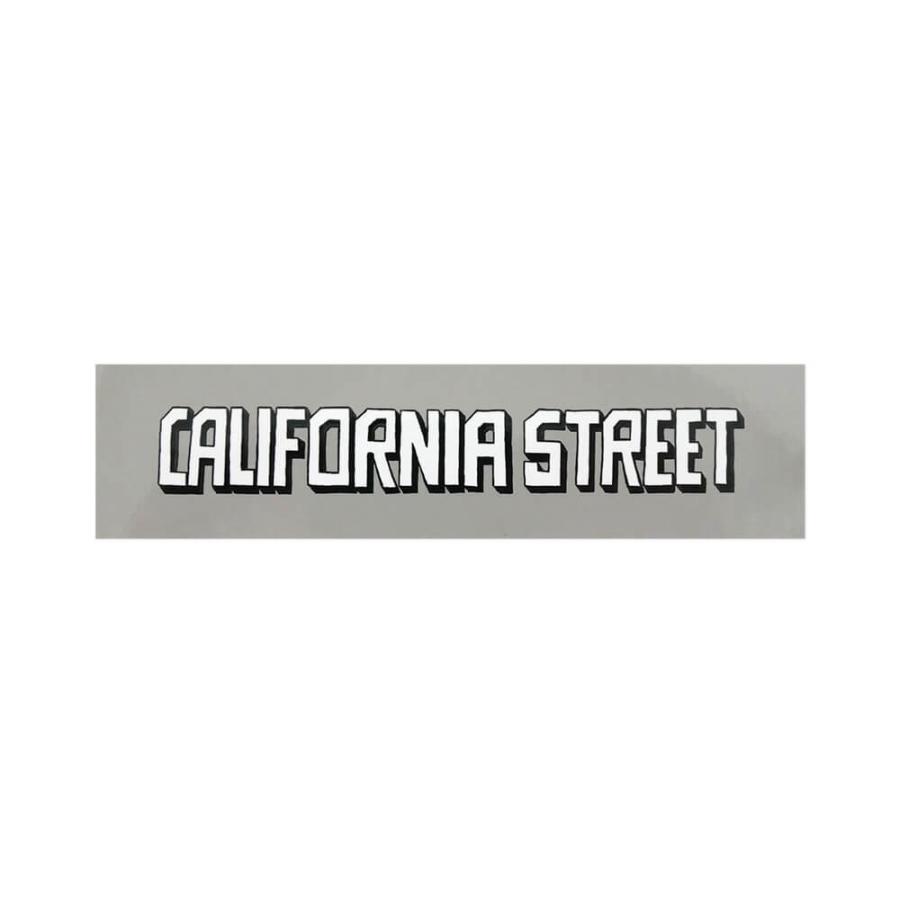 CALIFORNIA STREET STICKER カリフォルニアストリート ステッカー ESOW BLOCK LOGO GREY スケートボードショップ スケートボード スケボー | CALIFORNIA STREET