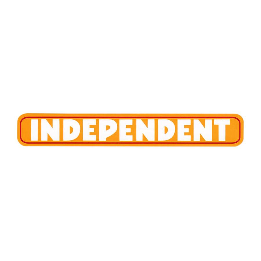 INDEPENDENT STICKER インディペンデント ステッカー BAR LOGO ORANGE