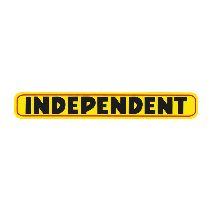 INDEPENDENT STICKER インディペンデント ステッカー BAR LOGO YELLOW
