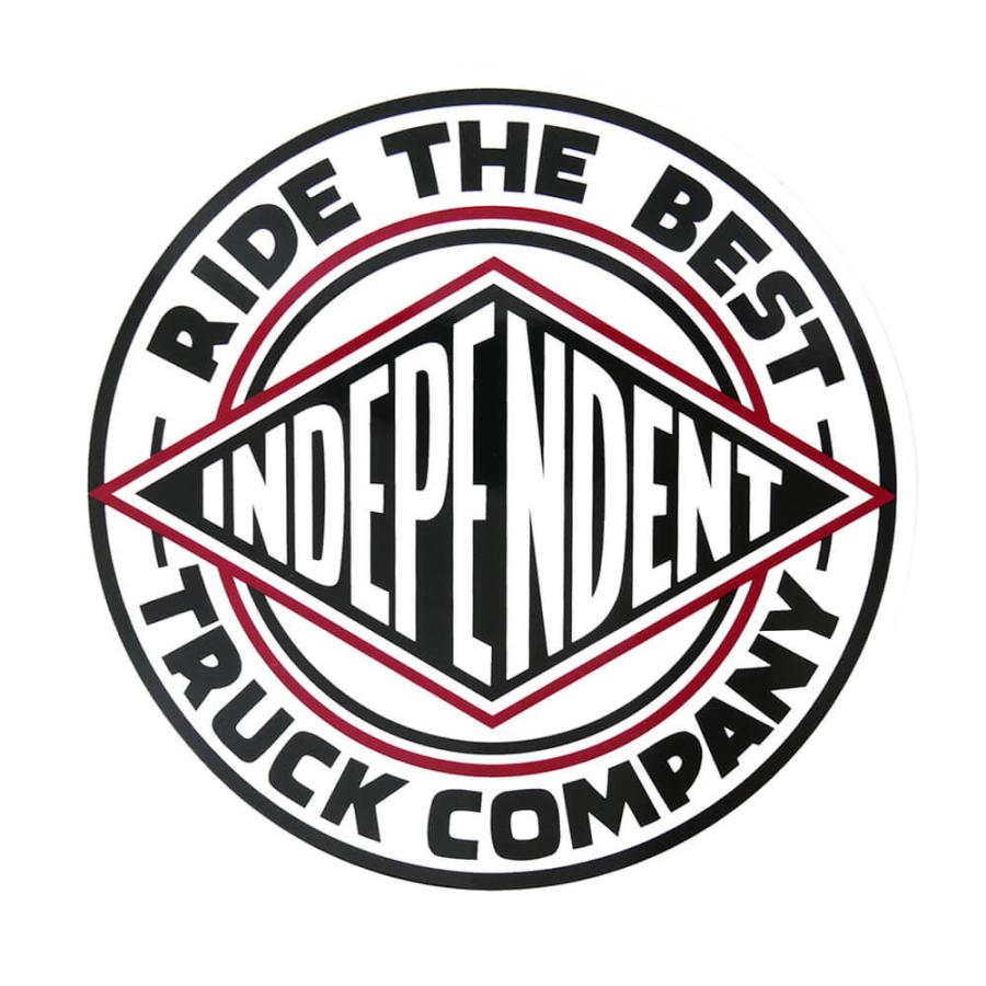 インディ Independent Truck Co 特大ステッカー レッド INDEPENDENT TRUCK COMPNY INDEPENDENT STICKER インディペンデント