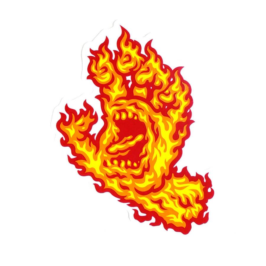 Santa Cruz Sticker サンタクルーズ ステッカー Flame Hand 550 スケートボード スケボー St Scs Flamehand スケートボードのcaliforniastreet 通販 Yahoo ショッピング