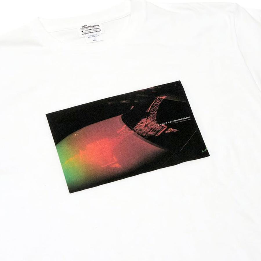 COLOR COMMUNICATIONS T-SHIRT カラーコミュニケーションズ Tシャツ REFLECTION TOWER PHOTO WHITE スケートボード スケボー｜cs-skate｜02