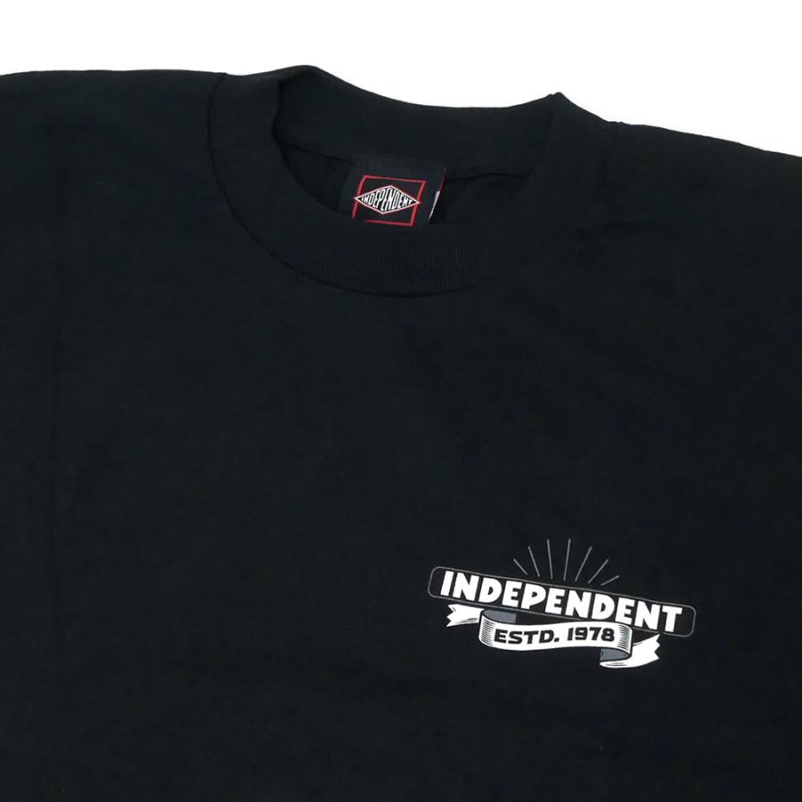 INDEPENDENT T-SHIRT インディペンデント Tシャツ RTB SLEDGE BLACK スケートボード スケボー｜cs-skate｜03