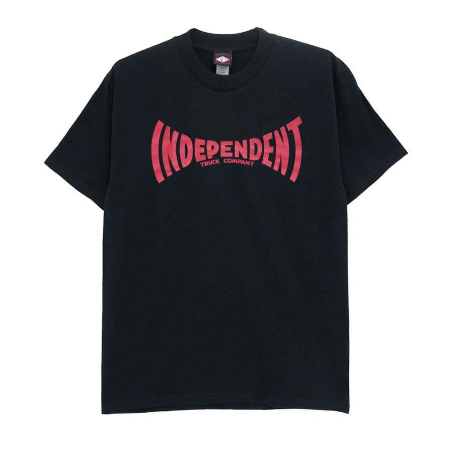 INDEPENDENT T-SHIRT インディペンデント Tシャツ SPAN BLACK/RED