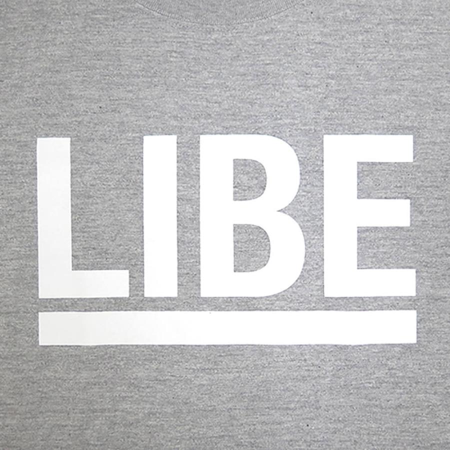 LIBE BRAND UNIVS LIBE T-SHIRT ライブ Tシャツ BIG LOGO GREY/WHITE 