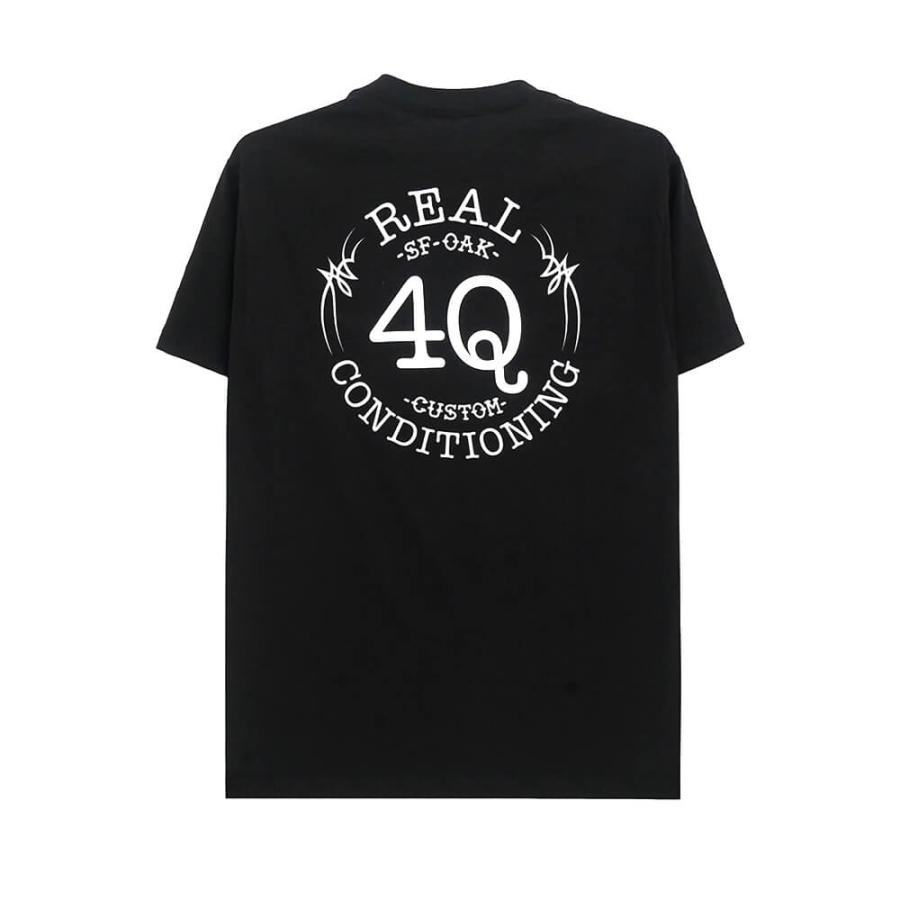 REAL T-SHIRT リアル Tシャツ 4Q BLACK スケートボード スケボー
