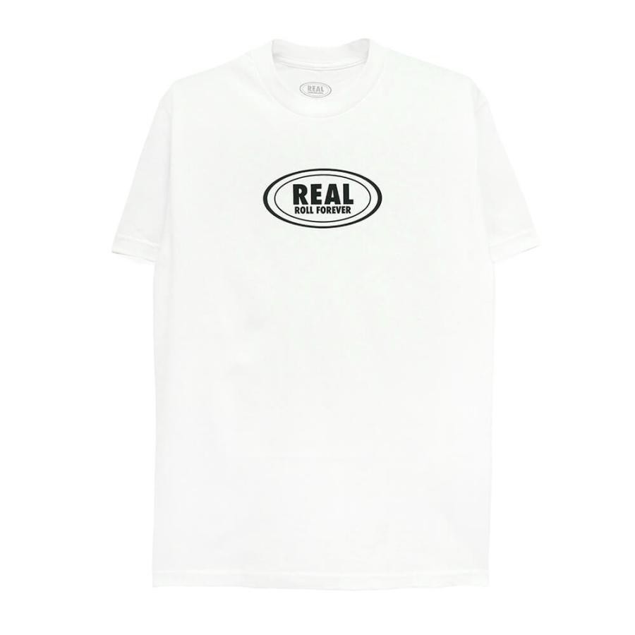 REAL T-SHIRT リアル Tシャツ ROLL FOREVER WHITE スケート
