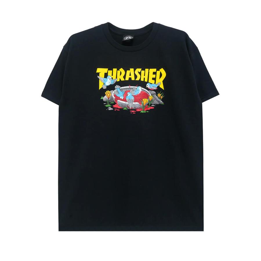 THRASHER スケーターグラフィック Tシャツ THRASHER T-SHIRT スラッシャー Tシャツ BLOOD BATH BLACK（US企画