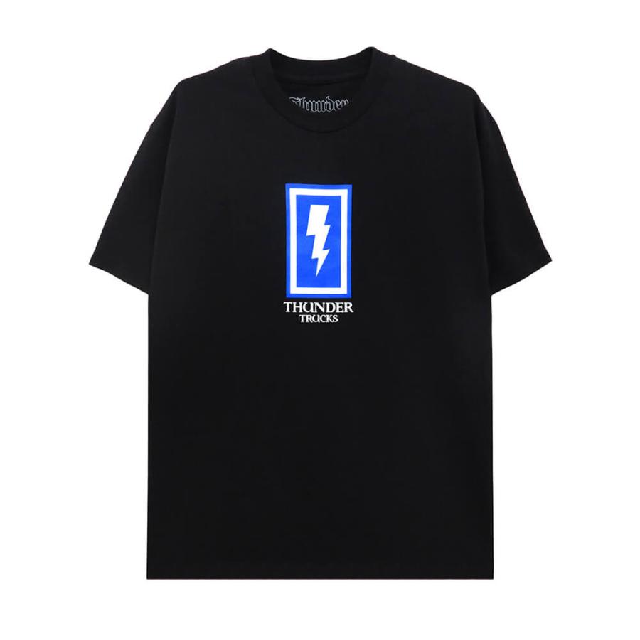 THUNDER T-SHIRT サンダー Tシャツ BOXED BOLT BLACK スケートボード 