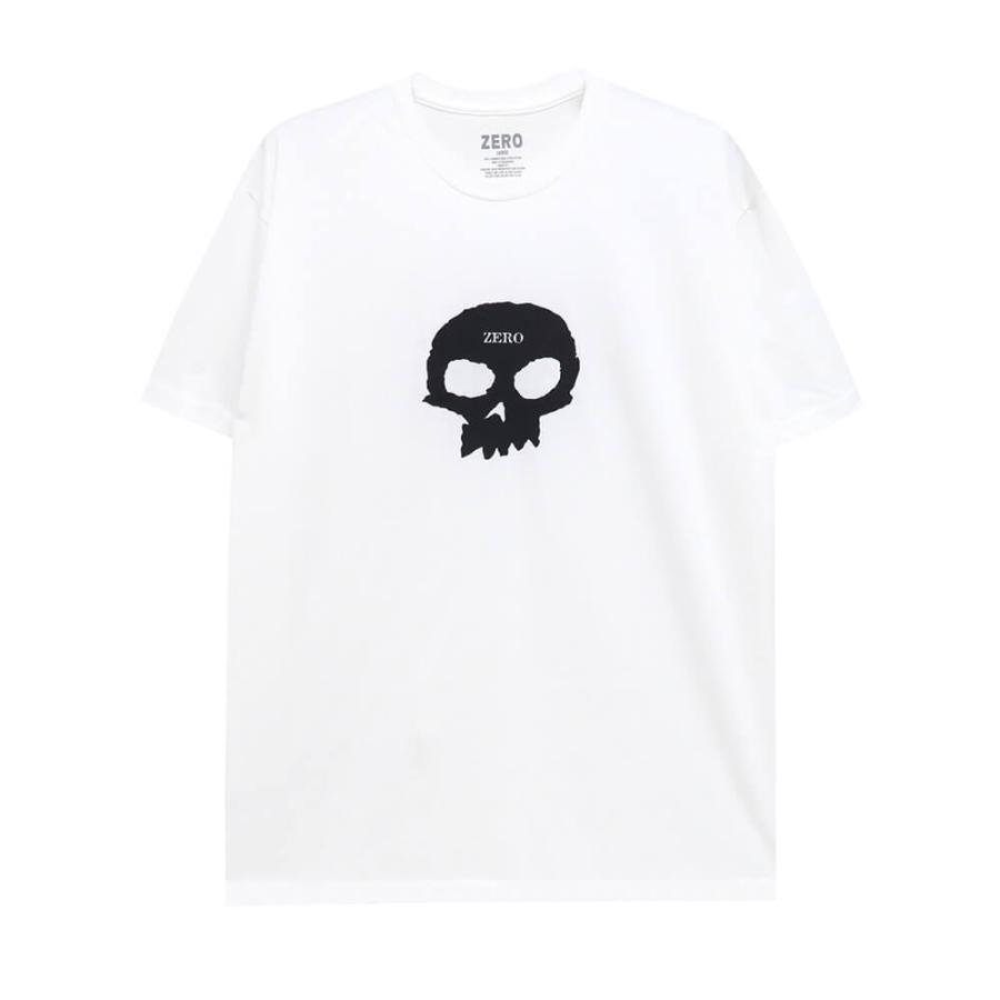 ZERO T-SHIRT ゼロ Tシャツ SINGLE SKULL WHITE スケートボード