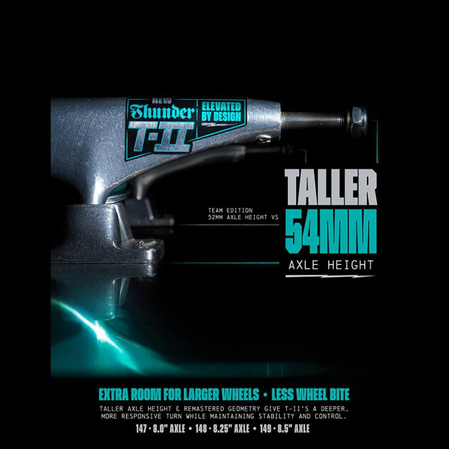 THUNDER TRUCK サンダー トラック T-II 149 HI シルバー スケート