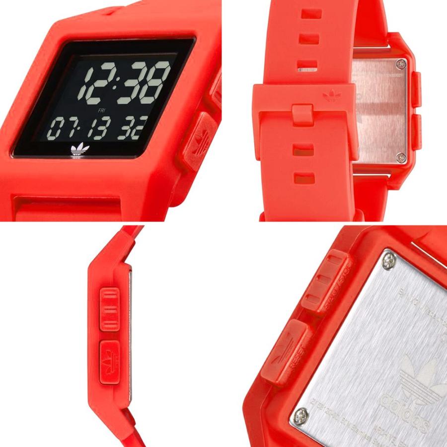 adidas red watch