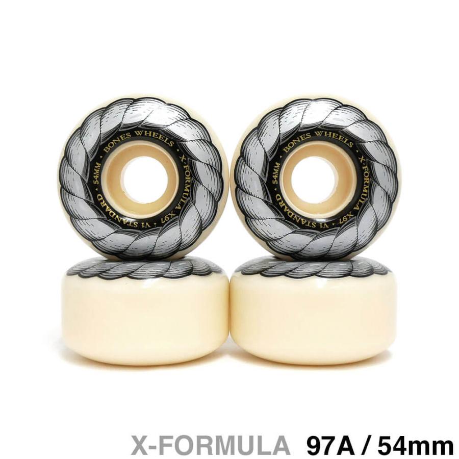 スケートボード ウィール BONES X-FORMULA 54mm V1 97A BONES WHEELS X-Formula Skateboard Wheels XF STANDARD 54 V1 X
