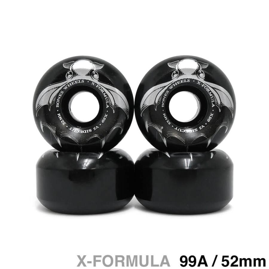 BONES ボーンズ X-FORMULA V5 99A 黒 52mm Bones X-Formula V5 Side-Cut Dark Waters Skateboard Wheels