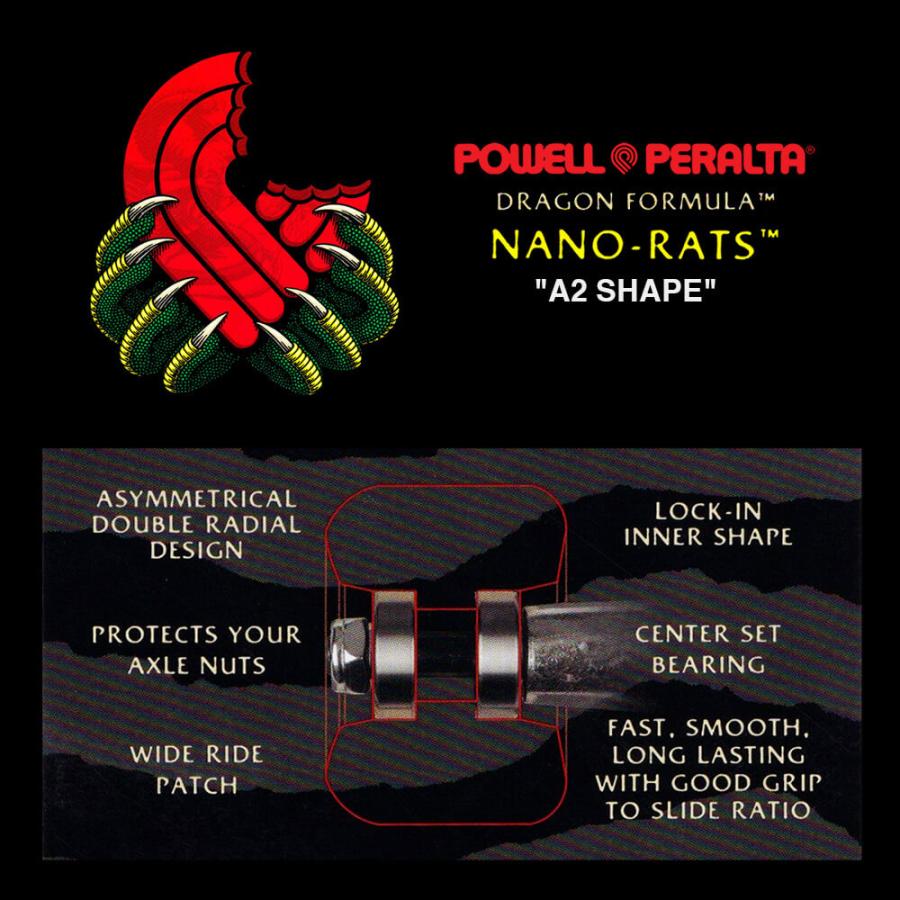 dragon formula / speedlab 56㎜　ウィール セット POWELL PERALTA パウエル ペラルタ ウィール 52 54 55 56 58 60