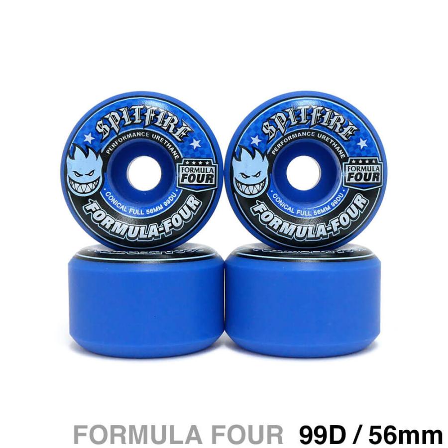 スピットファイア　ウィール　スケボー　フォーマル4 コニカルフル　56mm99a SPITFIRE WHEELS (スピットファイヤー) FORMULA FOUR CONICAL