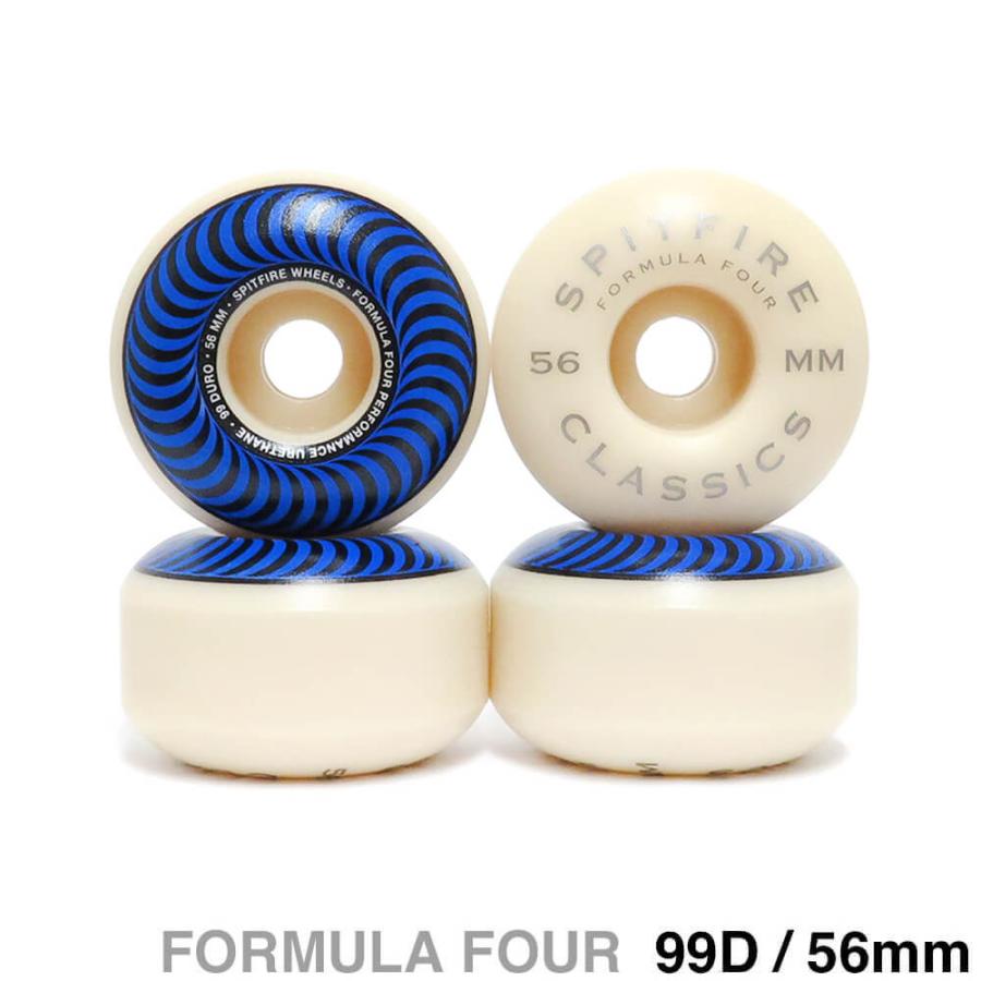 SPITFIRE WHEEL スピットファイヤー ウィール FORMULA FOUR (F4) CLASSIC 99D BLUE 56mm スケートボード スケボー｜cs-skate