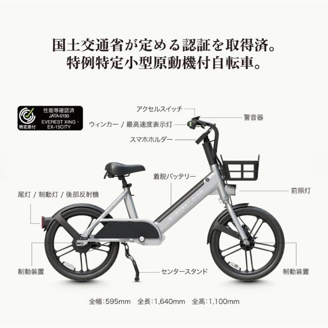 EVEREST XING CITY エベレスト エキシングシティ 2輪タイプ 特定小型