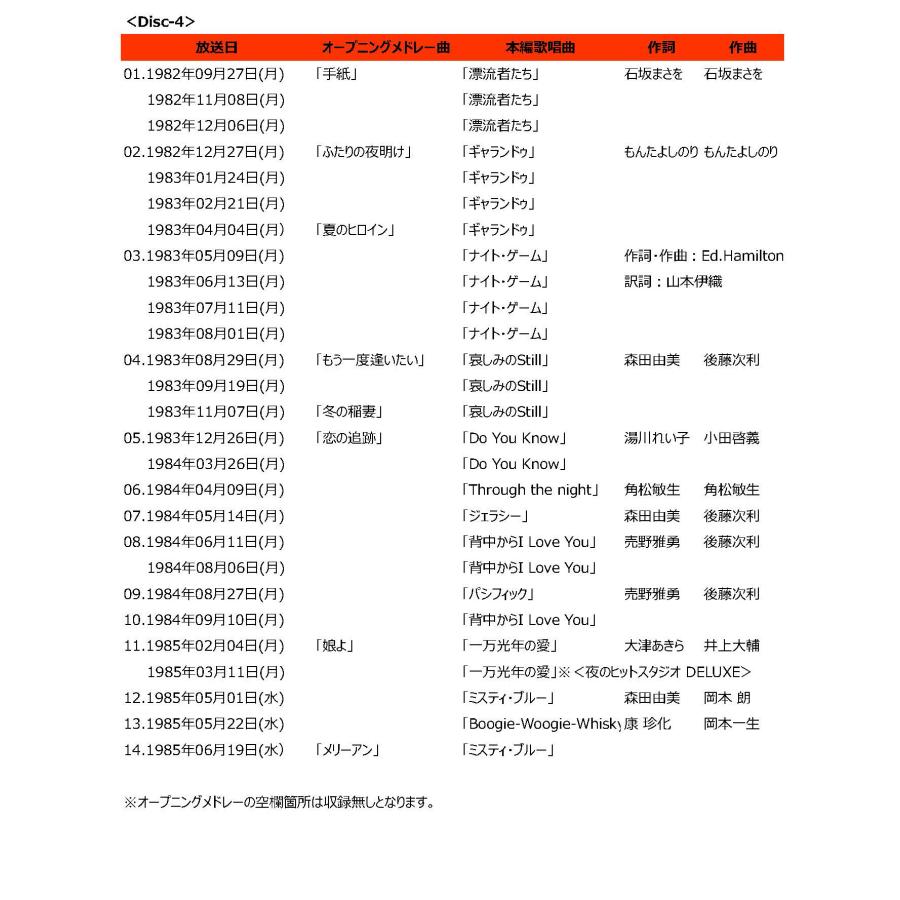 ソニーミュージック 新品 西城秀樹 IN 夜のヒットスタジオ DVD5