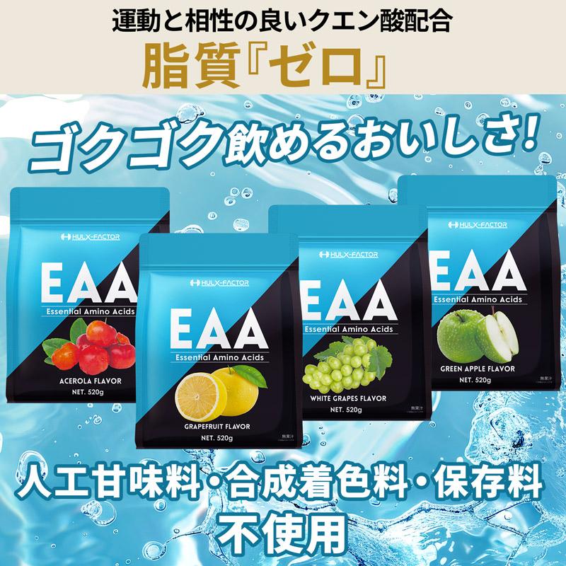 ハルクファクター EAA オールインワン配合 520g 2袋セット BCAA 必須