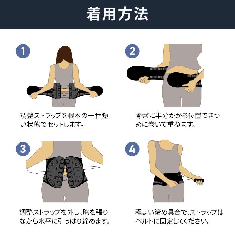 腰痛ベルト 腰 サポーター メンズゴルフベルト 姿勢矯正 反り腰 猫背 薄型 軽量 ハルクファクター 腰用サポーター 骨盤矯正 コルセット ぎっくり腰 通気性_17