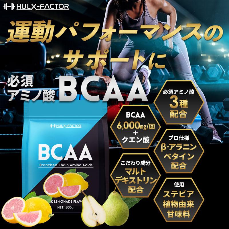 ハルクファクター BCAA 人工甘味料不使用 500g 熱中症対策設計 クエン