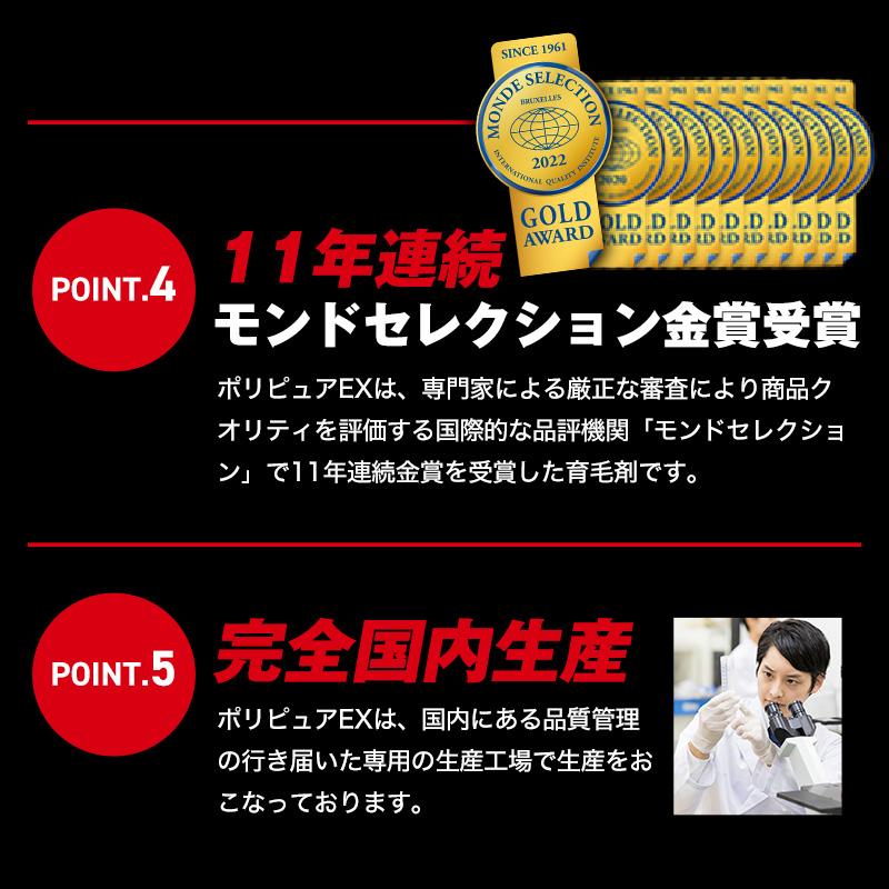 ポリピュア 公式 ポリピュアEX 2本セット 育毛剤 発毛剤 メンズ