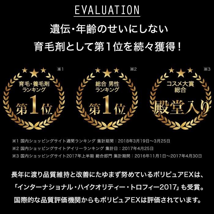 ポリピュアEX 2本セット ポリピュア 公式 ポリピュアEX 2本セット 育毛剤 発毛剤 メンズ