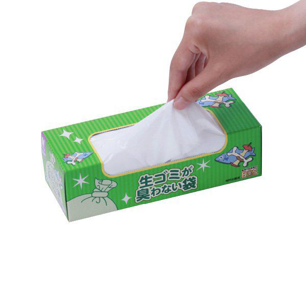 驚異の防臭袋 BOS (ボス) 生ゴミ臭わない袋 BOS Mサイズ 90枚入り 3個セット （袋カラー：白色） 生ごみ ゴミ キッチン 日本製｜cselect｜02