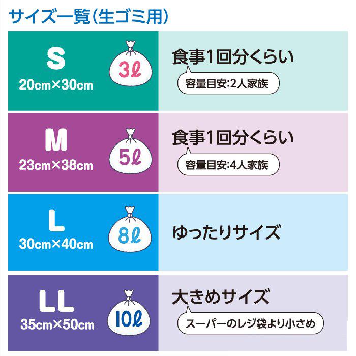 驚異の防臭袋 BOS (ボス) 生ゴミ臭わない袋 BOS Mサイズ 90枚入り （袋カラー：白色） 生ごみ ゴミ キッチン 日本製 | BOS | 07