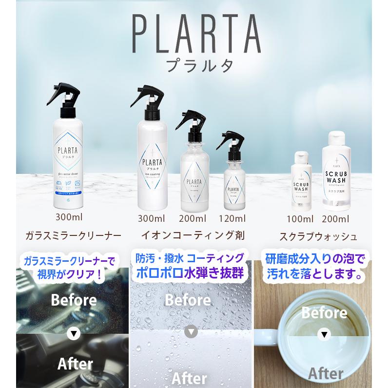 送料無料 コーティング コーティング剤 車 シンク 防汚 撥水 掃除 イオン ガラスコーティング キッチン PLARTA 300ml プラルタ | プラルタ | 18