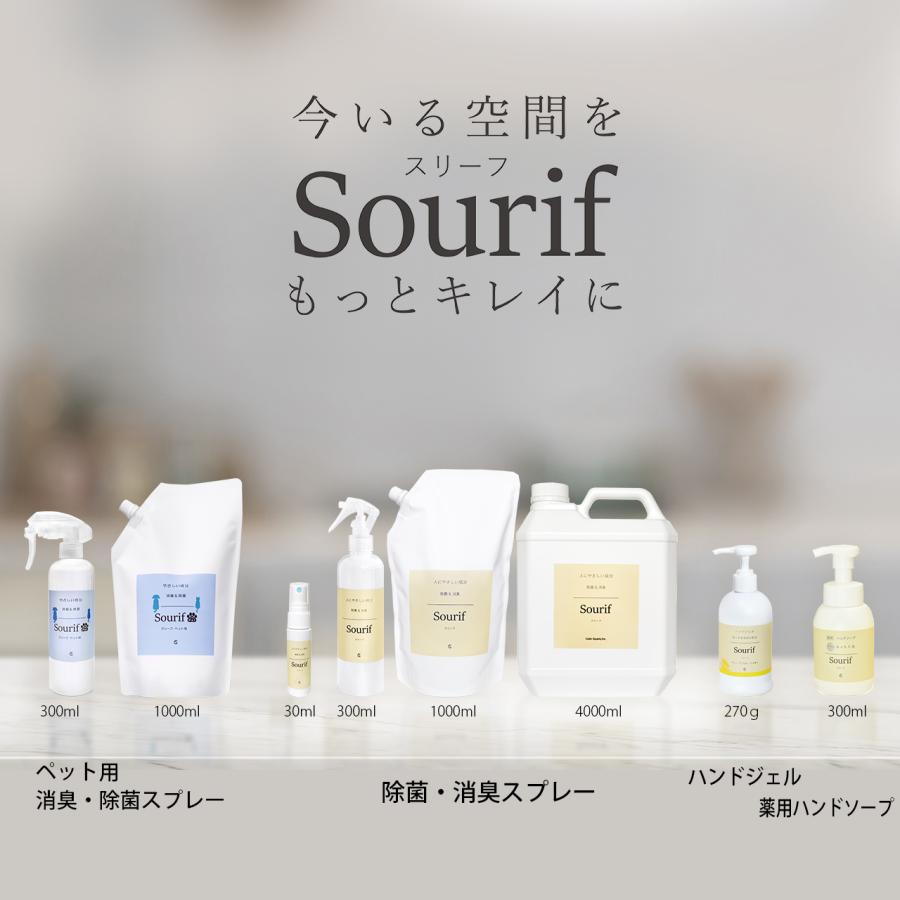 sourif the Pet スリーフ 300ml+1000ml 除菌スプレー 除菌 消臭スプレー ウイルス 菌 花粉対策 安定型次亜塩素酸ナトリウム 日本製 感染対策 | スリーフ | 12