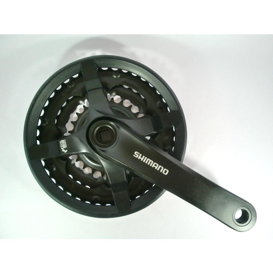 SHIMANO(シマノ) クランクセット FC-TY501 42X34X24T 8/7/6S チェーンガード付 170mm ブラック　　　846 | シマノ | 01