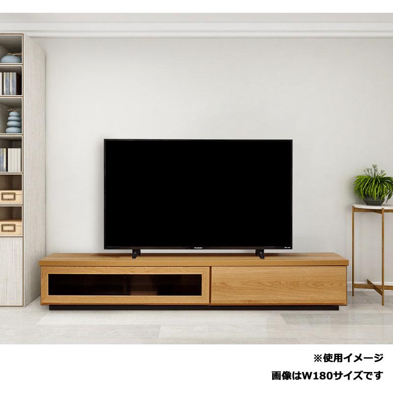 テレビボード TV台 幅180 収納 フルスライドレール スリム ローボード 完成品 テレビラック 木製 ブラウン ナチュラル |  | 03
