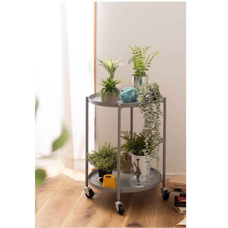 トレーテーブル サイドテーブル キャスター付き 収納 丸 小さい おしゃれ 室内 丸テーブル ミニテーブル |  | 01