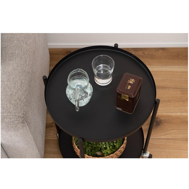 トレーテーブル サイドテーブル キャスター付き 収納 丸 小さい おしゃれ 室内 丸テーブル ミニテーブル |  | 04