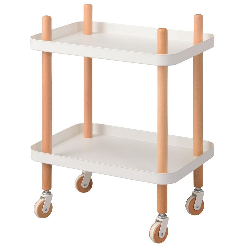 ワゴン 収納 キャスター付き おしゃれ 棚 ラック ワゴンテーブル キッチンワゴン ワゴンラック 天然木 |  | 01