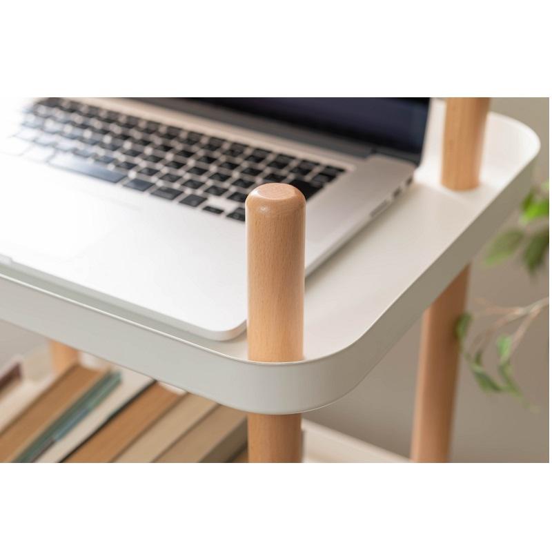 ワゴン 収納 キャスター付き おしゃれ 棚 ラック ワゴンテーブル キッチンワゴン ワゴンラック 天然木 |  | 05