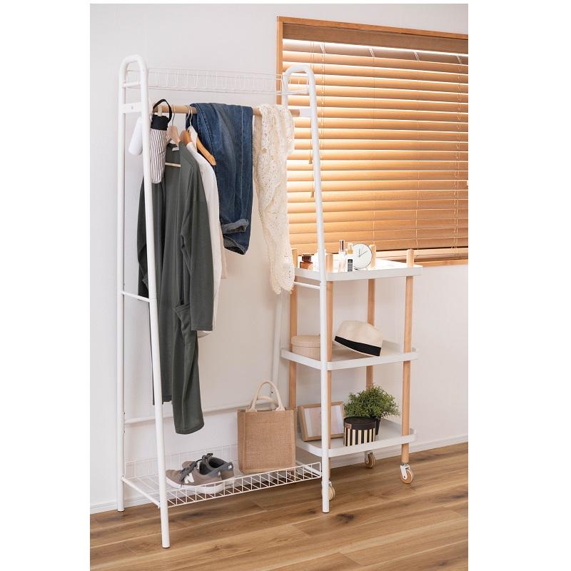 ワゴン 収納 キャスター付き おしゃれ 棚 ラック ワゴンテーブル キッチンワゴン ワゴンラック 天然木 |  | 03